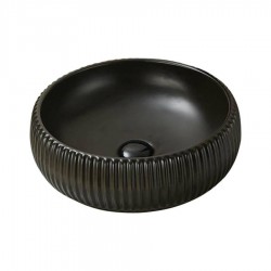 Black Ducted Ceramic Sink