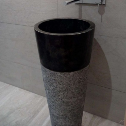 Basalt Cone Vertical Marble Sink