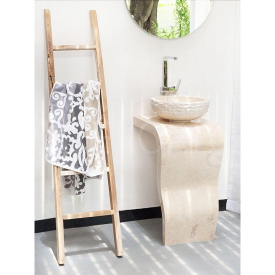 Beige Sole Vertical Marble Sink