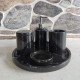 Taurus Black 5 Pcs Marble Bathroom Set