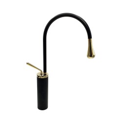 Black -Gold Minimal Max Dish Sink Faucet