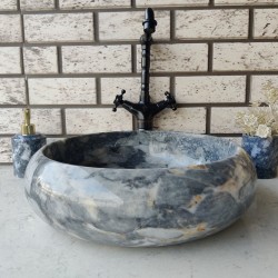 Grey Special Wheel Marble Sink