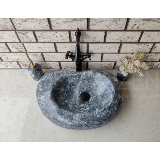 Karaca Black Fat Marble Sink