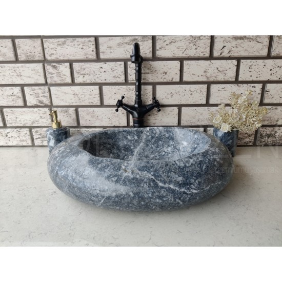 Karaca Black Fat Marble Sink