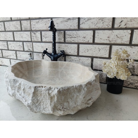 Travertine Messy Marble Sink