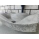 Silver Travertine Undate Marble Sink