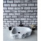 White Natural Ellipse Marble Sink